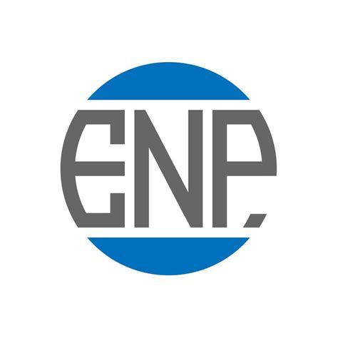 enp letter logo design  white background enp creative initials