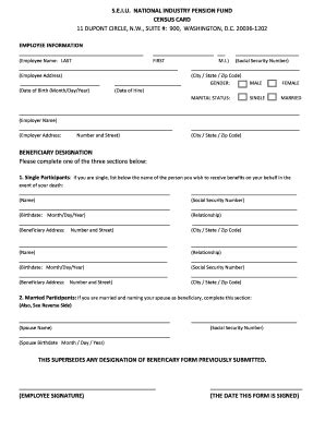 Fillable Online Forms Documents Seiu Funds Fax Email Print Pdffiller