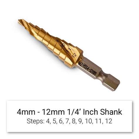 Xtorque Xm Hc Pce Metric M Hss Spiral Flute Step Drill Bit Set