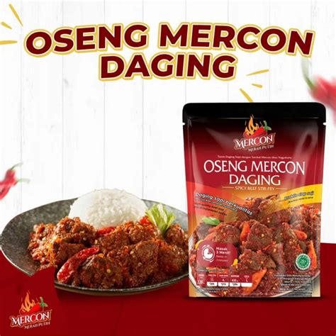 Jual MERCON MERAH PUTIH OSENG MERCON DAGING 150 GRAM LEVEL PEDAS