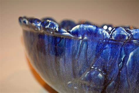 Ceramic Bowl Pottery Bowl Pottery Handmade Cobalt Blue Ceramics And Pottery Housewarming