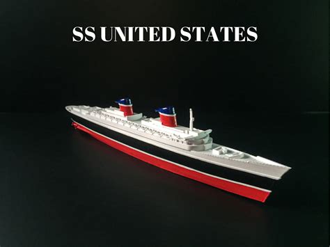 SS United States Model, 1 Foot Length, High Detailed, 3d Printed ...