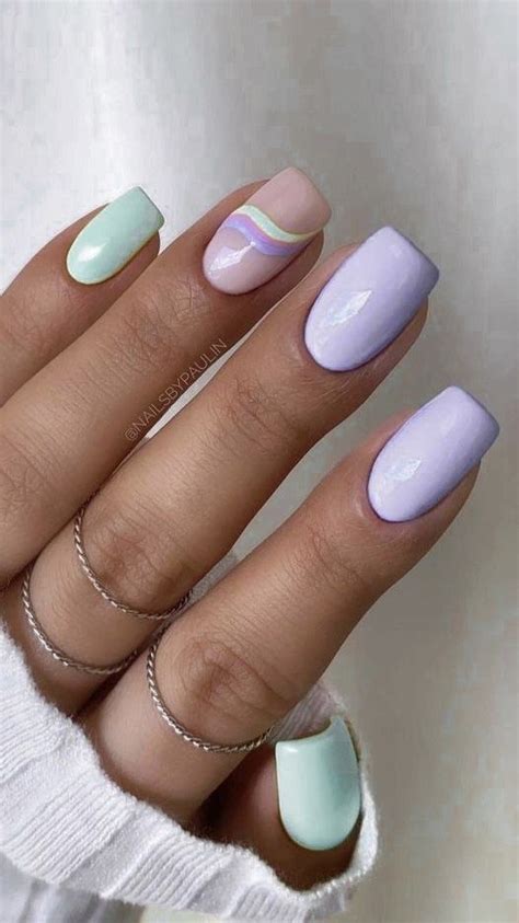 15 Short Summer Nails Youll Love 2024 Streetstylis Lilac Nails