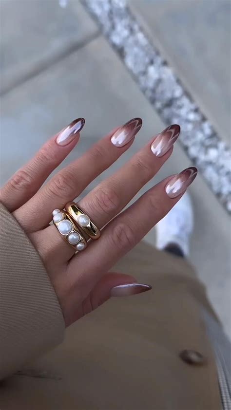 Brown Glazed Donut Nails Nel Unghie Idee Unghie Unghie Colorate