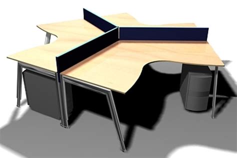 free office desk 3d model