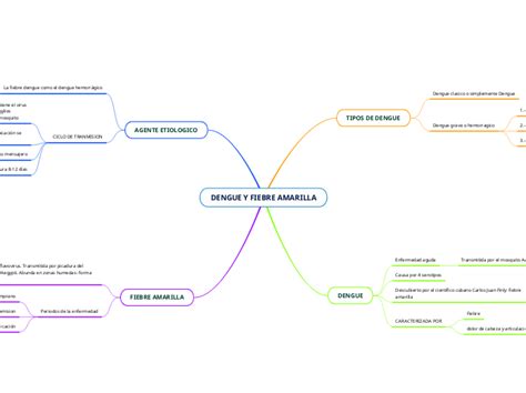 Dengue Y Fiebre Amarilla Mind Map