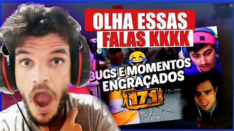 FLAVIO REACT BUGS FALAS COISAS BR E MOMENTOS ENGRAÇADOS DOS STREAMERS