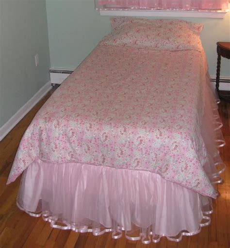 Full Size Tulle Bed Skirt Light Pink Only One Left Etsy Bedskirt