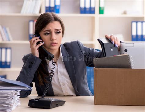 Dismissal And Firing Concept With Woman Employee Stock Image Image Of