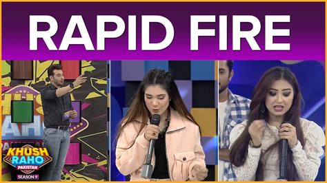 Rapid Fire Khush Raho Pakistan Season Tiktokers Vs Pakistan Star