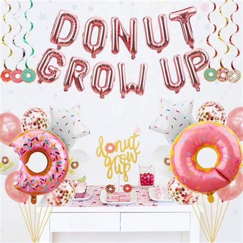 Donut Grow Up Party Decorations Supplies Kit Pcs Donut Theme