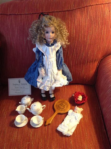 WENDY LAWTON PORCELAIN ALICE IN WONDERLAND THROUGH THE LOOKING GLASS