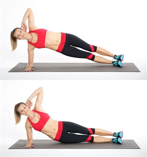 Side Plank With Hip Dip | Low-Impact Cardio Workout | POPSUGAR Fitness Photo 4