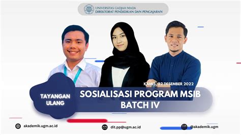 Sosialisasi Program Magang Dan Studi Independen Bersertifikat Msib