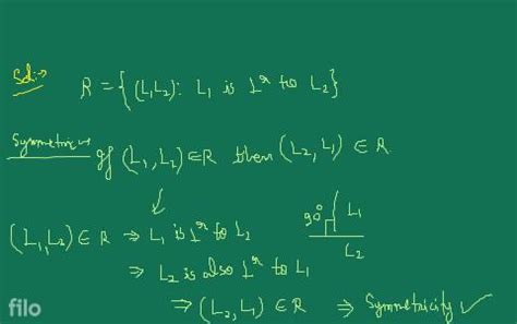 Solved Let L Be The Set Of All Lines In A Plane And R Be The Relation I