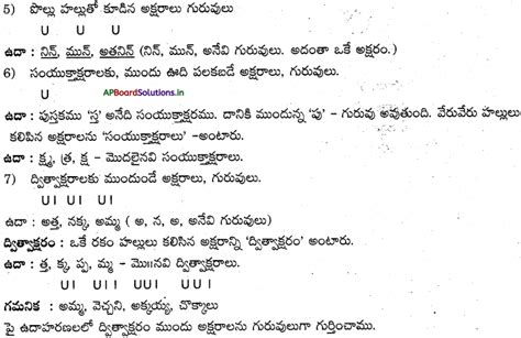 Ap Board 7th Class Telugu Grammar Ap Board Solutions