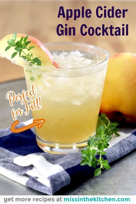 Apple Cider Gin Cocktail Is A Refreshing And Delicious Drink For Fall