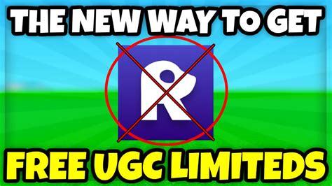 Roblox The New Method To Get Free Ugc Limiteds Youtube