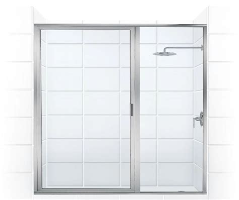 Paragon 36 In To 36 75 In X 70 In Framed Hinged Shower Door With