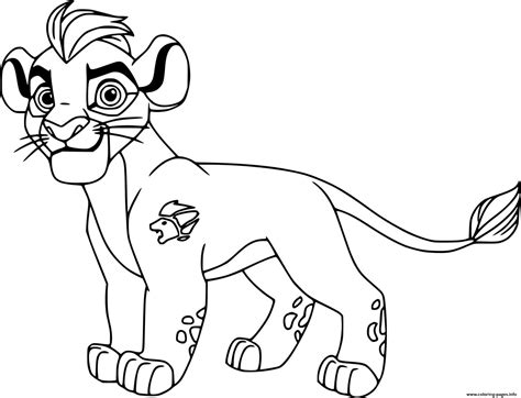 Kion Lion Coloring Page Printable