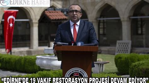 Ed Rne De Vakif Restorasyon Projes Devam Ed Yor