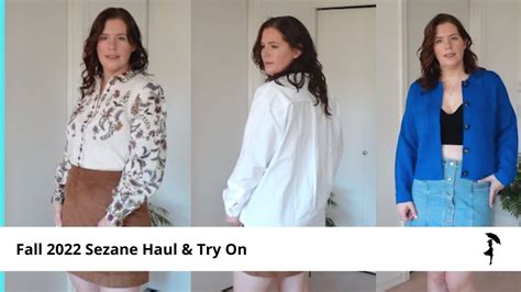 Fall Sezane Haul And Try On Youtube