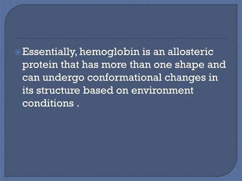 PPT - STRUCTURE & FUNCTION OF HEMOGLOBIN PowerPoint Presentation - ID:2089670