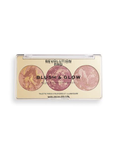 Revolution PRO. Румяна, бронзер и хайлайтер 3 в 1 Blush & Glow ...
