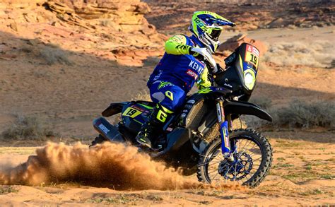 Rally Raid Network Dakar 2024 Rui Gonçalves ridding at a cautious