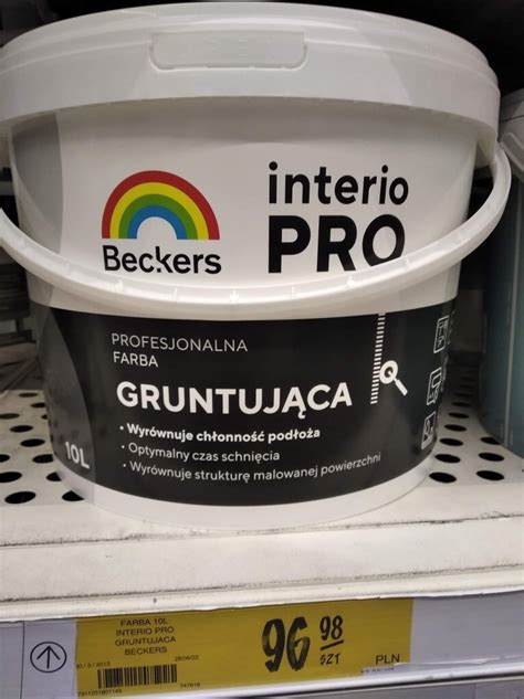 Farba Gruntuj Ca Beckers Interio Pro L Krak W Og Oszenie Na