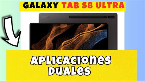 Aplicaciones Duales Samsung Galaxy Tab S Ultra Whatsapp Y Facebook