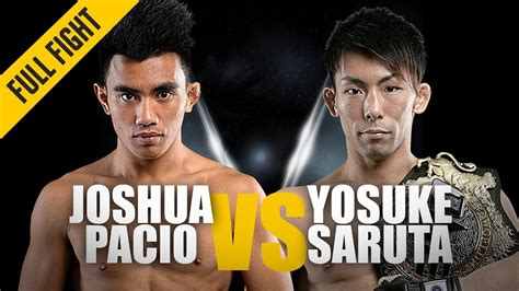 Joshua Pacio Vs Yosuke Saruta 2 One Full Fight Redemption Day