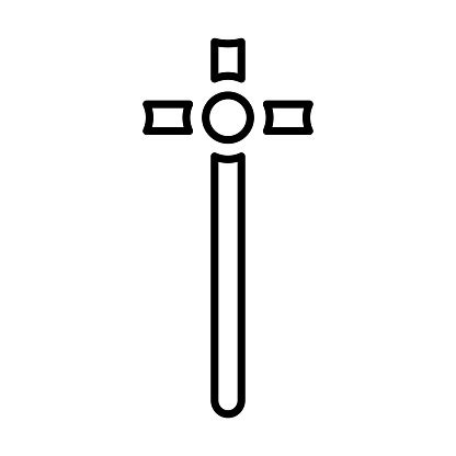 Cross Icon God Vector Christian Illustration Stock Illustration ...