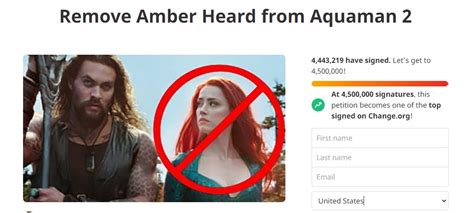 Remove Amber Heard from 'Aquaman' 2 Petition At Record High | Cosmic ...