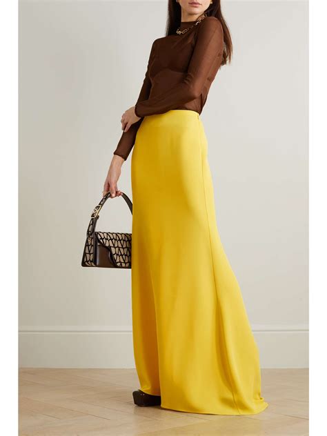 VALENTINO GARAVANI Silk Maxi Skirt NET A PORTER