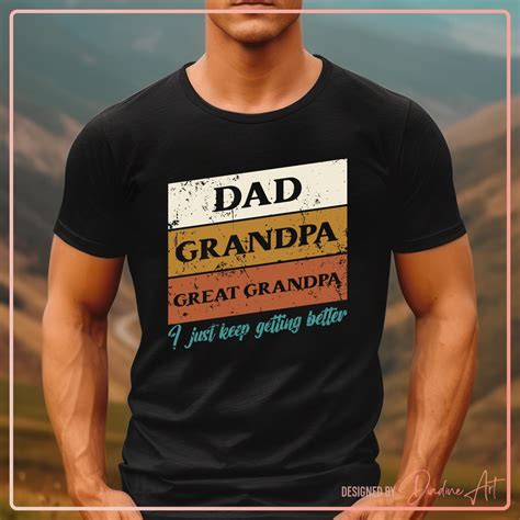 Retro Dad Grandpa Great Grandpa Svg Png Dxf Digital Download Vintage