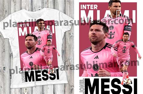 Inter Miami Messi Plantilla Playera Plantillas Para Sublimar