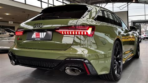 2022 Audi Rs6 Urban Green In Interior And Exterior Details Youtube