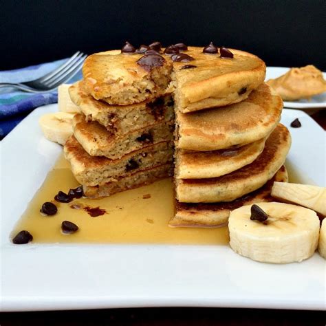 Peanut Butter Chocolate Chip Pancakes