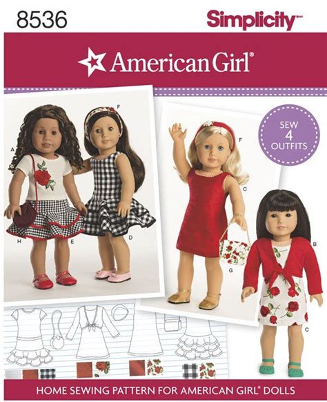 Purchase Simplicity Simplicity Pattern 8536 American Girl 18 Doll