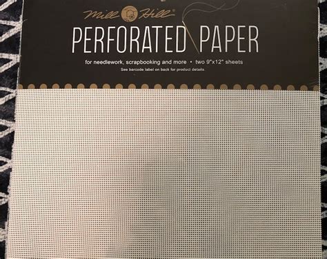 Perforated Paper Mill Hill White 18 Count - Etsy