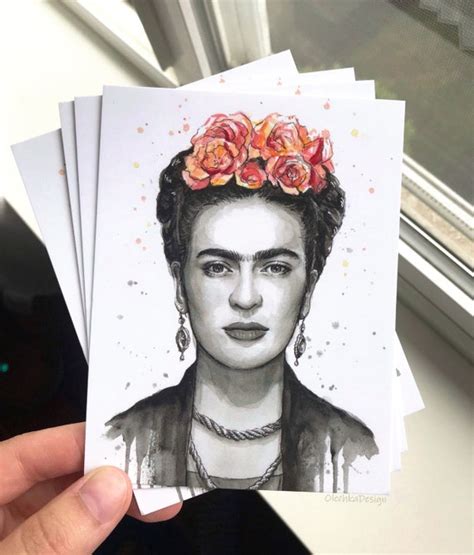 Postcards Frida Kahlo Postcards Frida Kahlo Art Frida Kahlo | Etsy