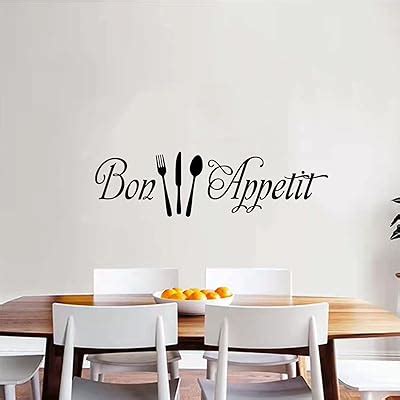 Lzymsz Fran Ais Bon Appetit Autocollant Vinyle Stickers Muraux Pour