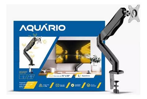 Soporte De Brazo Articulado Para Monitor Aquario De A Pulgadas