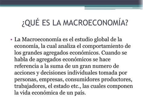 Impacto De Las Variables Macroeconómicas En Las Finanzas Ppt