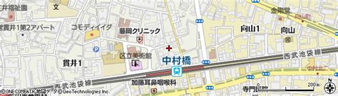 東京都練馬区貫井1丁目5 12の地図 住所一覧検索｜地図マピオン