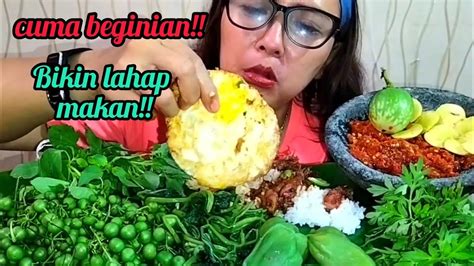 LALAPAN MENTAH LEUNCA JENGKOL MUDA DAUN KENIKIR SAMBEL CUMI PETE