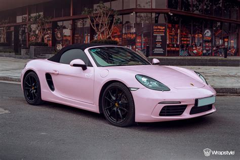 Porsche 718 Boxster Pink Wrap WrapStyle