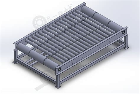 装卸用滚筒输送机3d图下载凡一商城