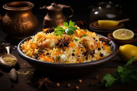 D Licieux Biryani Au Poulet Accompagn De Riz Basmati Cuit La Vapeur